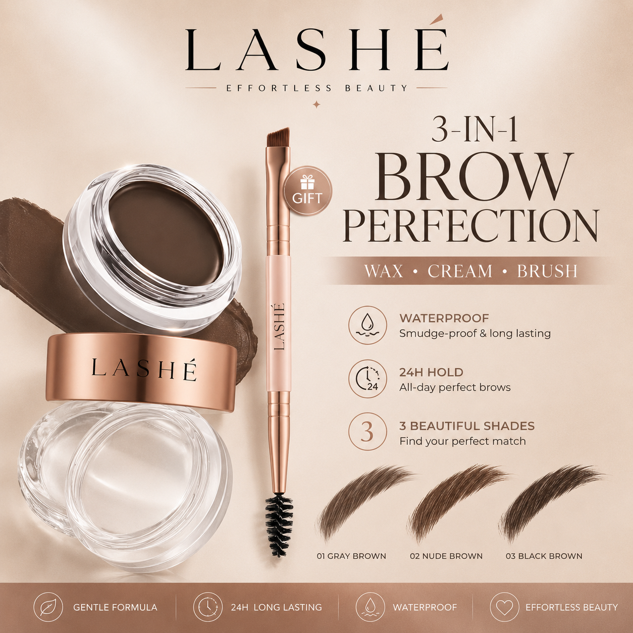 Lashé Sculpt & Define Brow Kit