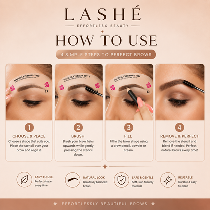 Lashé Brow Sculpt Stencils